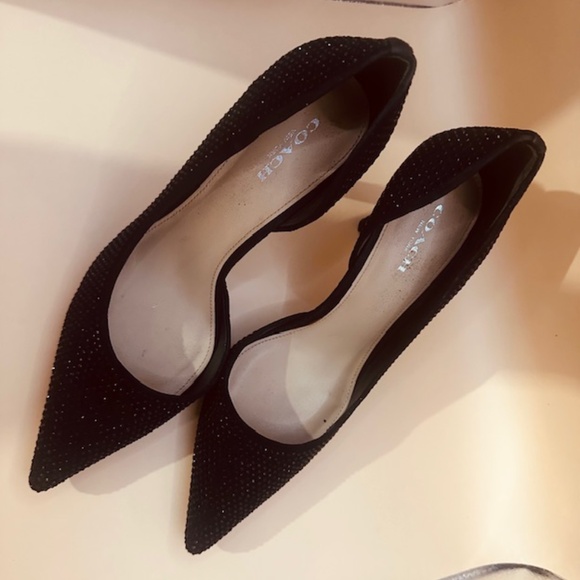 Coach Tibby Suede With Stones Heels - Picture 4 of 15